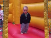 Coolest 2 Year Old Ever In A Bounce House