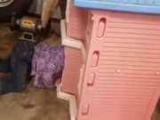 Girl Stuck In Her Dollhouse