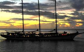 Flying Away from Large Sailboat - Fun - VIDEOTIME.COM