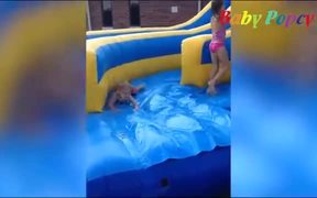 Kids Swimming in The Pool