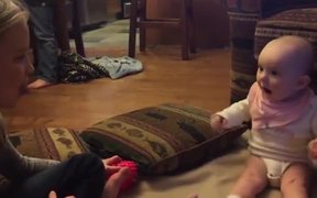 Adorable Baby Girl Is Blown Away By Bubble Gum - Kids - VIDEOTIME.COM
