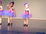 Very Passionate Little Dancer On The Stage