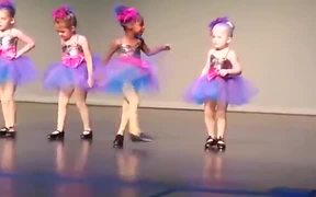 Very Passionate Little Dancer On The Stage