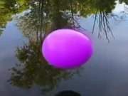 Amazing Color Smoke Inside The Bubble