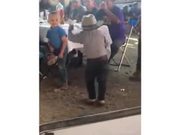 Cutest Cowboy Dancing Happily