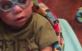 Sweet Kid And His First Pair Of Glasses - Kids - VIDEOTIME.COM