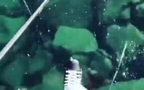 Crystal Clear Frozen Lake - Fun - VIDEOTIME.COM