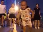 The Kid Does His Steps Better Than The Adults