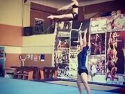 Amazing Gymnastic Trick By A Young Girl