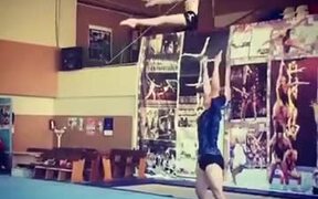 Amazing Gymnastic Trick By A Young Girl - Sports - VIDEOTIME.COM