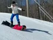 Who Needs Snowboards When You Have Friends