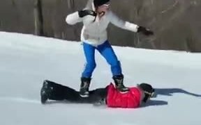 Who Needs Snowboards When You Have Friends