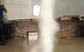 These Guys Made An Indoor Tornado! - Fun - VIDEOTIME.COM