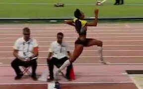 Amazing 7.30m jump by Malaika Mihambo - Sports - VIDEOTIME.COM