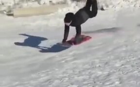 Downhill Sliding Goes Pretty Wrong - Fun - VIDEOTIME.COM
