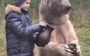 Russians Don't Keep Dogs, They Keep Bears As Pets