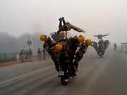The Indian Army With Their Bike Stunts!