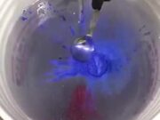 Adding Satin Blue Color To Resin, Satisfying!