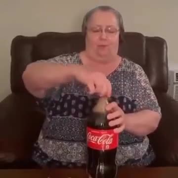 Grandma Was Skeptical About The Coke And Mentos Video - Watch at 