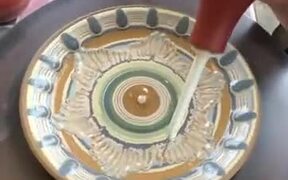 The Process Of Painting Beautiful Pottery!