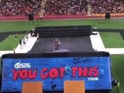 Guy On A Sofa Does A Massive Jump On A Ramp!