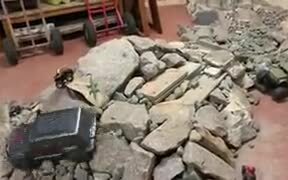 Tiny Remote Controlled Rock Climber