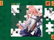 Anime Girl With Gun Puzzle Walkthrough