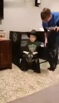 Little Boy Playing Cowboy