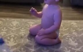 Baby Naturally Talented At Bottle Flip