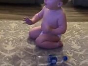 Baby Naturally Talented At Bottle Flip