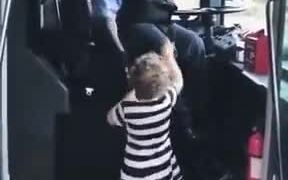 Bus Driver Entertaining Little Girl - Kids - VIDEOTIME.COM