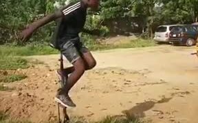 Boy Performing Impossible Unicycle Trick - Kids - VIDEOTIME.COM