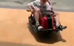 Little Boy Expert At Drifting - Kids - VIDEOTIME.COM