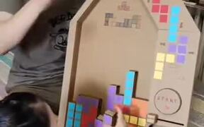 Cardboard Tetris Game - Fun - VIDEOTIME.COM