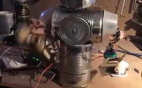 A Homemade Tin Can Robot - Tech - VIDEOTIME.COM