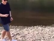 Next Level Of Rock Skipping!
