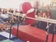 Santa Doing Gymnastic