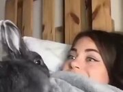 When A Bunny Copies A Girl
