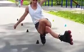When You Combine Yoga And Skating - Sports - VIDEOTIME.COM