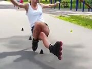 When You Combine Yoga And Skating