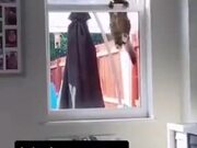 Cat Burglar Trying To Sneak In