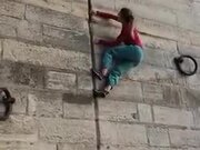 Inhuman Wall Climbing By A Girl