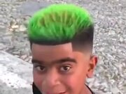 A Boy With Color-Changing Hair