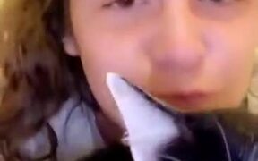 A Cat That Kisses - Animals - VIDEOTIME.COM