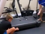 Practicing Hockey On A Treadmill