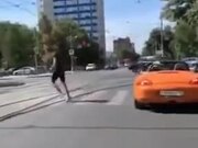 When A Car Stops At A Crosswalk