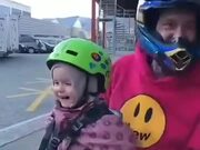 When A Little Girl Starts The Bike