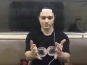 Next Level Juggling In A Train