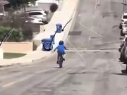 Garbage Cans Fishing For Humans On The Road