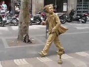 The Amazing Human Golden Statue